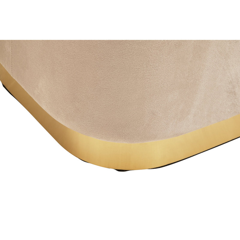 60cm Wide Velvet Pouffe Ottoman