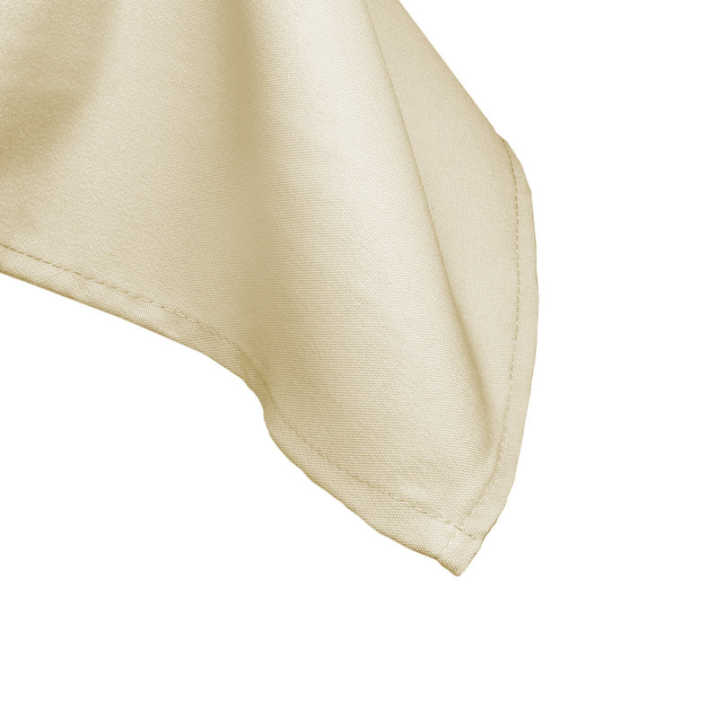 Elsbe Polyester Tablecloth Wedding Party Decor Event Decoration Ivory Solid Colour7, 178cm W x 320cm L, Ivory