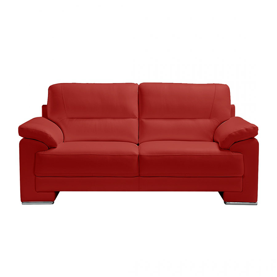 AIDA1 2-Sitzer Sofa in Leder ROSSO