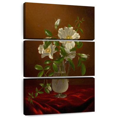 Harnek Cherokee Roses In A Glass Vase