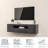 Floating TV Stand with LED Lights to 65", Wall-Mounted High-Gloss for Living Room-1038109671