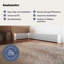 Baseboarders Premium Galvanized Steel Easy Slip-On Baseboard Heater Cover ONLY - White | ENDCAPS SOLD SEPARATELY-40041987