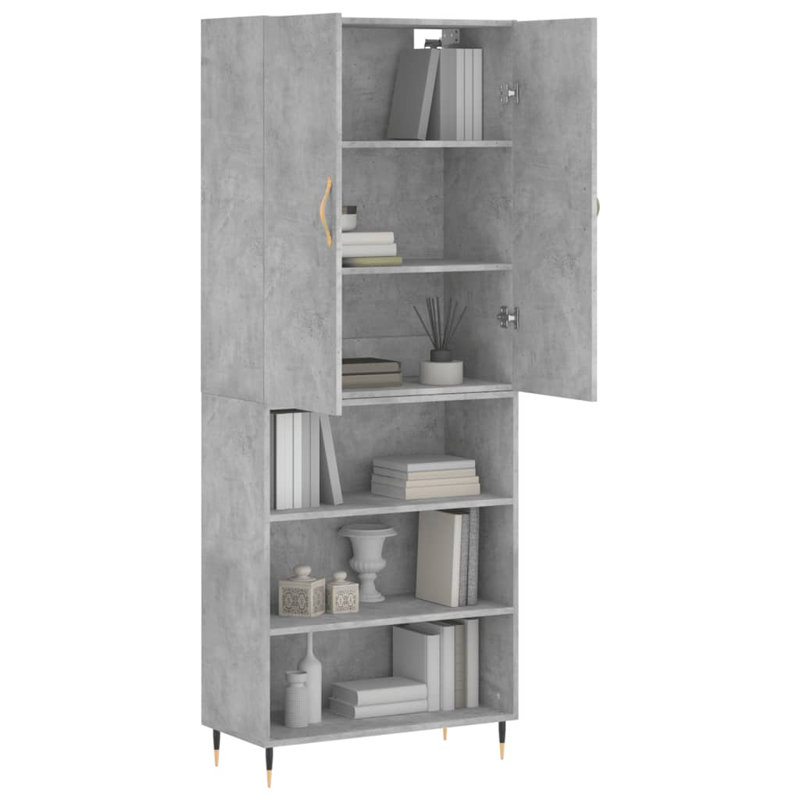 69.5cm Sideboard, Concrete Grey