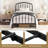 Valor Bed Frames Metal Platform Bed with Headboard-422472768-423181020