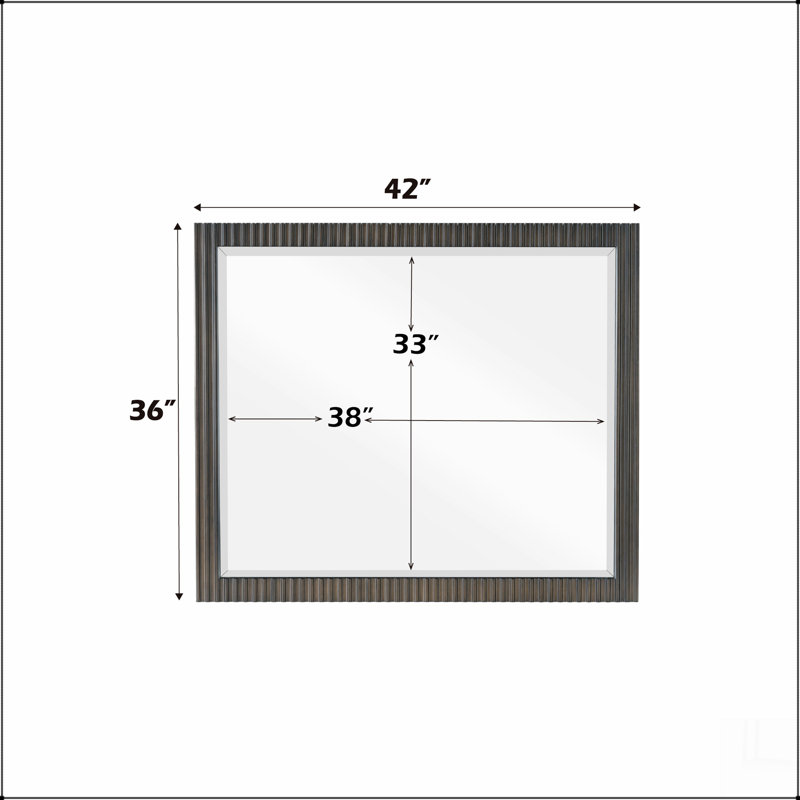 Clayten Espresso Finish Mirror