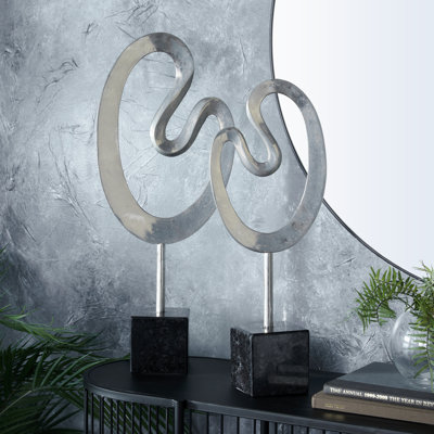 Andere 2 Piece Metal Sculpture Set