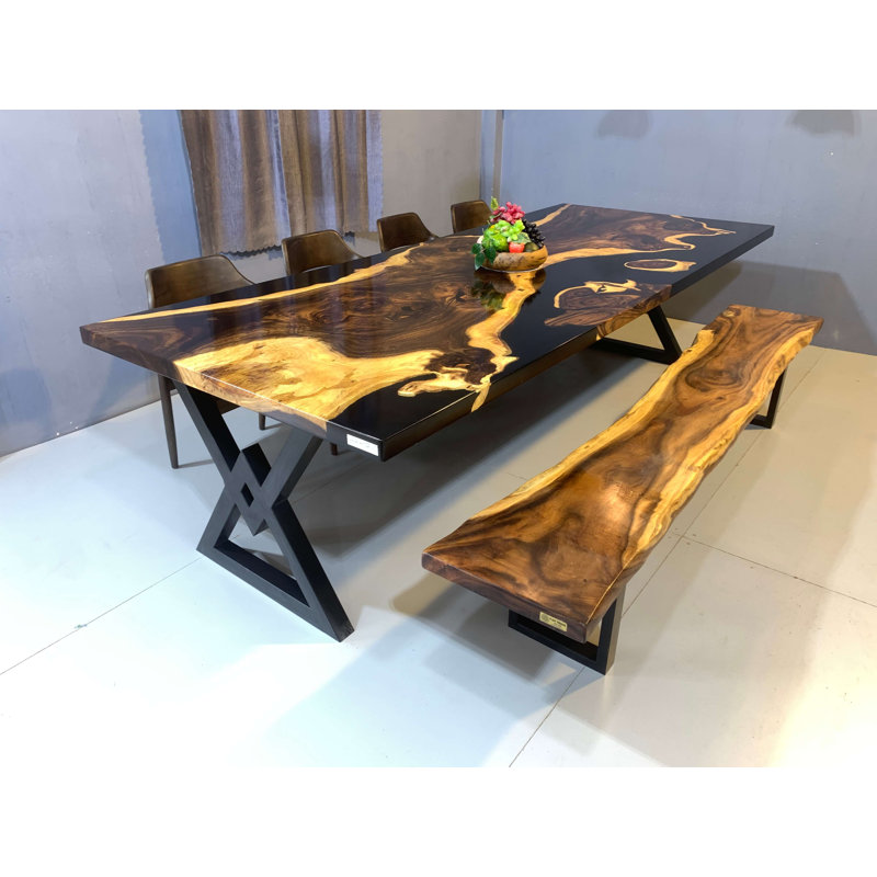 Santorini Solid Wood Dining Table