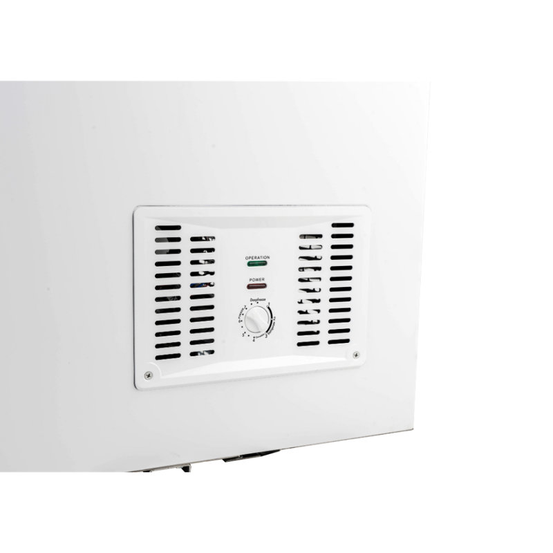 Hamilton Beach, 43 pieds cubes Pi. Commode congélateur, triple porte, blanc