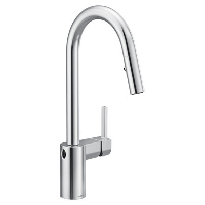 Robinet de cuisine à poignée simple Moen Align MotionSense Wave avec technologie Power Clean
