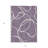 3' X 5' Purple And Ivory Abstract Washable Indoor Outdoor Area Rug