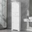 Grande armoire de rangement autoportante avec tiroir et tablette réglable, panneau de fibres à densité moyenne durable avec finition peinte-1833073715