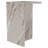 Hendrix Genuine Marble Accent Side Table Grey
