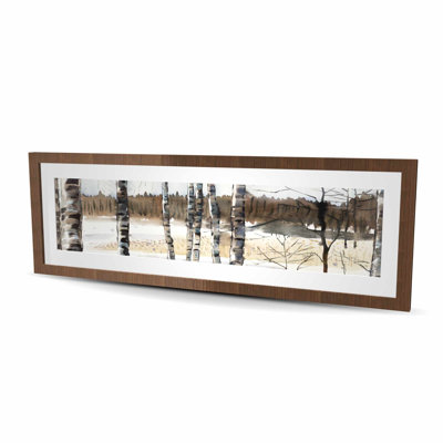 Winter Swamp - Arbres bruns avec imprimé mat emmêlé | Décoration intérieure