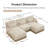 Spacious Modular Chenille Sofas, Modern Leopard Style For Home