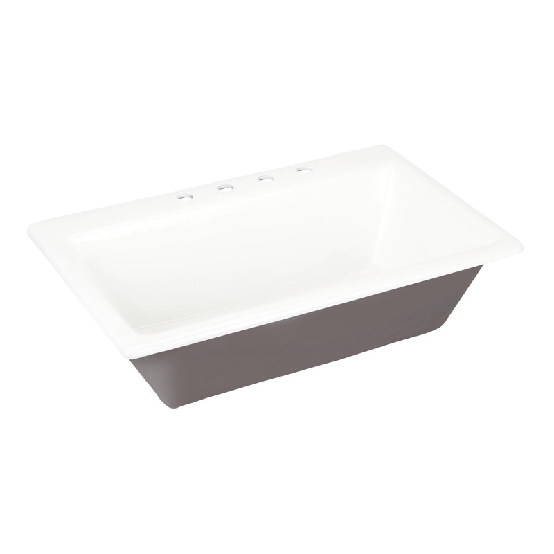 Frattina 36" L Drop-In Kitchen Sink, 4 hole