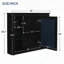Armoire de salle de bain murale polyvalente avec plusieurs tablettes et un design élégant