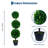 3.4 Ft Artificial Boxwood Topiary Tree for Home and Office