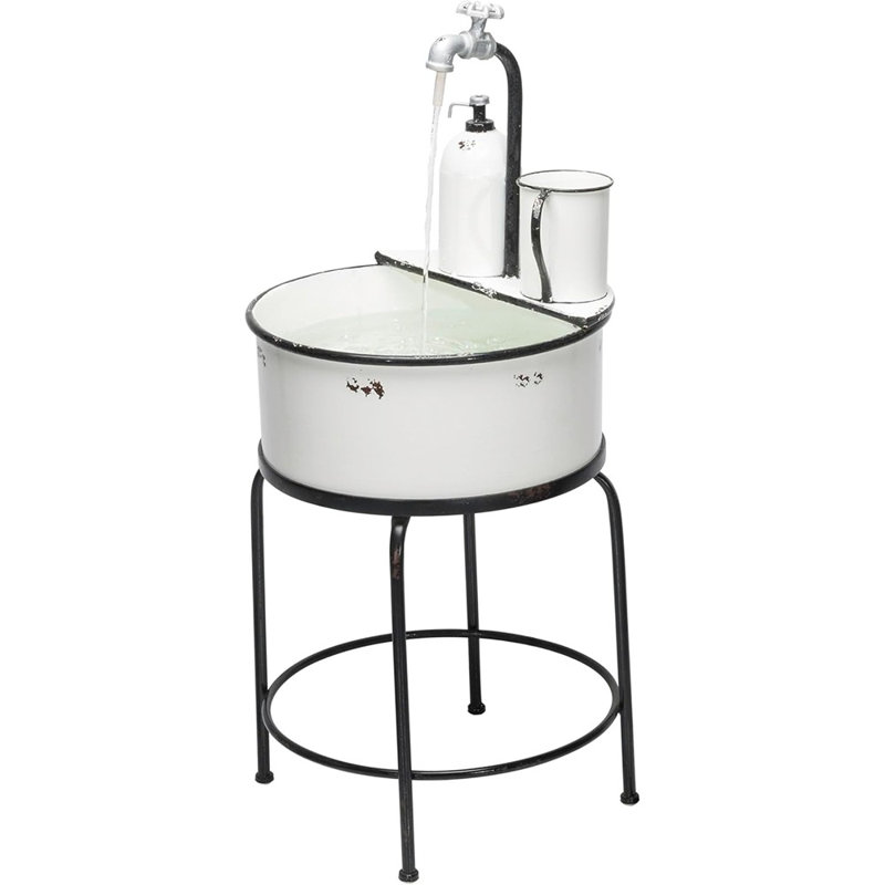 Indoor/Outdoor Floor Antique Metal Sin...