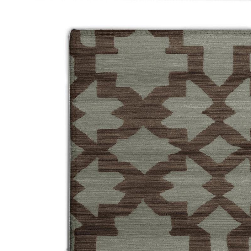 Tapis brun intérieur et extérieur Trellis, Rectangulaire 2 pi x 3 pi