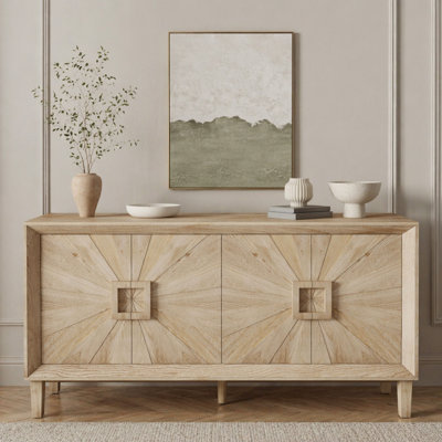 60" Premium Rustic American Farmhouse Credenza