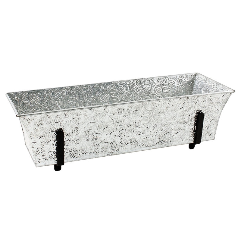 Nekeysha Metal Railing Planter