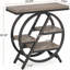Table de bout industrielle à 4 niveaux avec tablettes décalées - Structure en métal