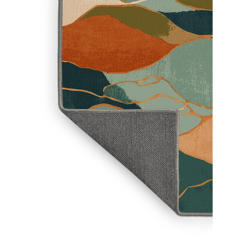 Mossy Tides Rug, Rectangle 4' x 6'
