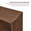 Table de bout en cuir avec deux tiroirs