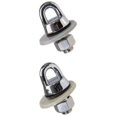 Ensemble de 2 ancrages muraux pour piscine
