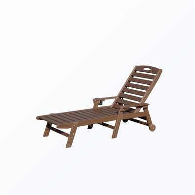 Patio Chaise Lounge with Reclining Backrest