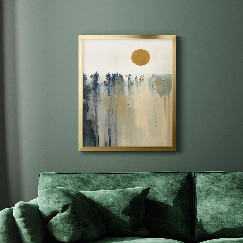 Toile encadrée de qualité supérieure Equilibrium - prête à être accrochée, H 24 po x l 20 po, Or