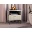 50cm W Metal Bedside Table