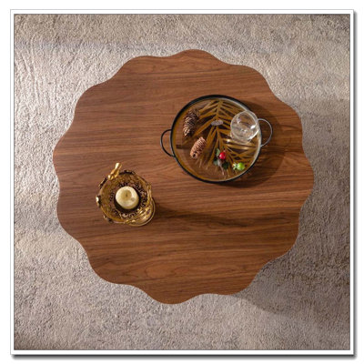 31.5" MDF Coffee Table with Open Storage