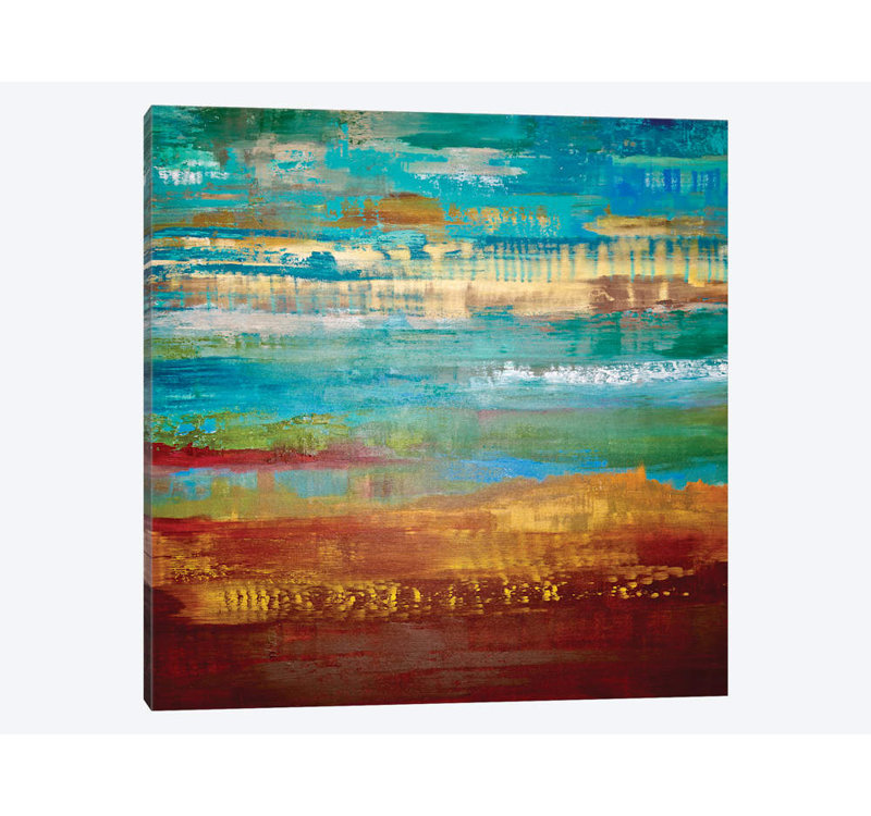 « rêve traveling » par alicia en bois d’impression, reproduction d’art sur toile tendue, H 18 po x l 18 po x P 1,5 po