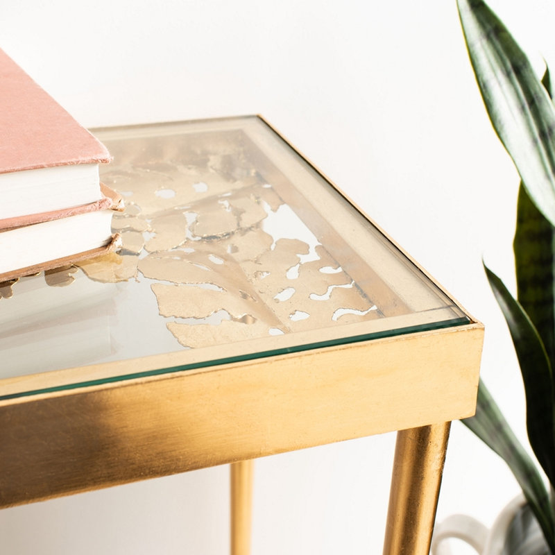 Grimes 42'' Glass Top Console Table