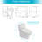 Dual Flush Ceramic Toilet With Long-Lasting Durability And Stable Flushing Function High Material Lid