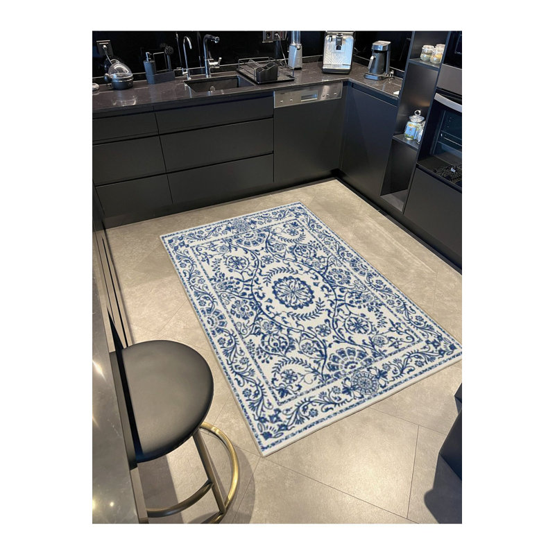 Tapis décoratif à rayures Modern Star, Sous-tapis rectangulaire de 3 pi 3 po x 4 pi 11 po