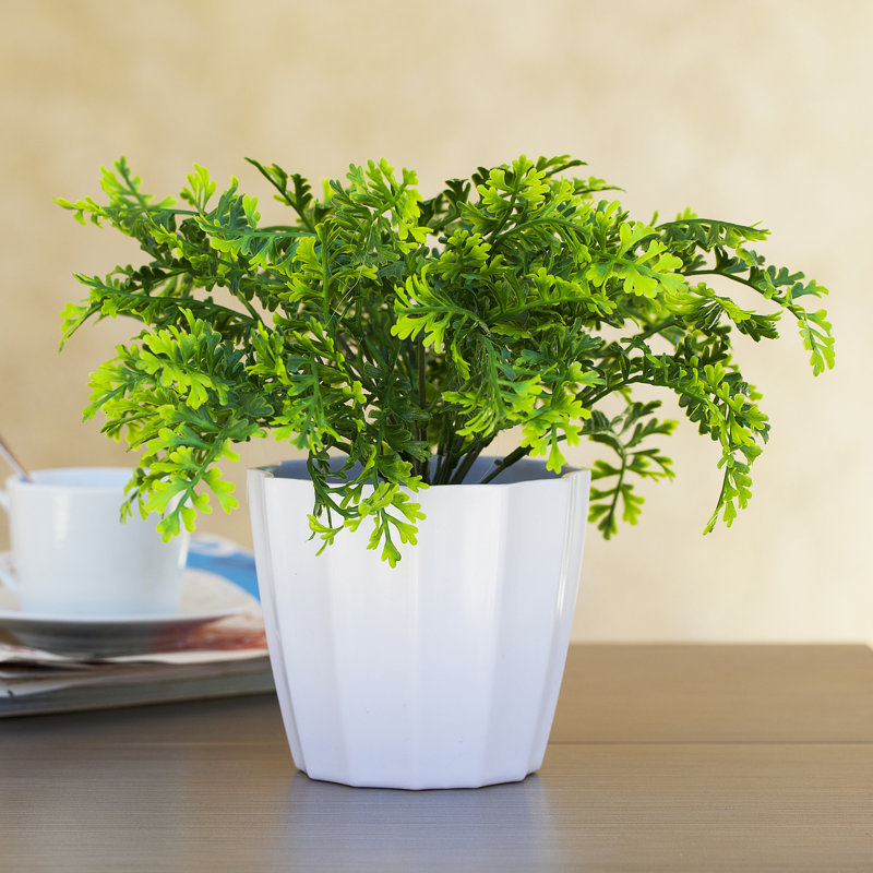 12'' Faux Evergreen Grass in Pot