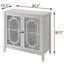 Console blanche avec 2 portes