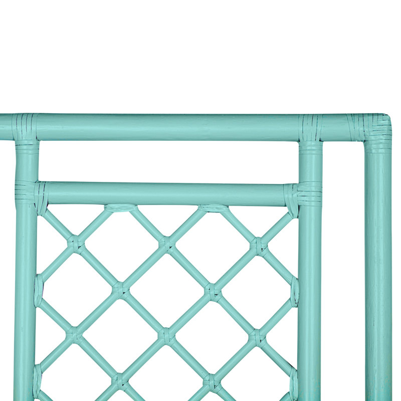 X And Diamond Headboard, Turquoise, Queen