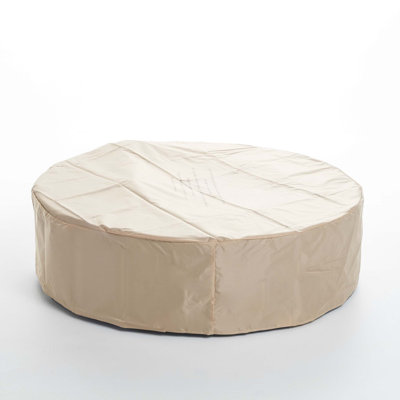 Lightweight Concrete Outdoor Circular Fire Pit, 50,000 Btu (Tank Cover Not Included)