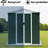 6ftx4ft Outdoor Tool Storage Shed With Apex Roof And Aluminum Alloy Frame, Sliding Door For Garden Equipment Shed, Metal Frame Items-118124172-118124170