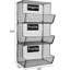 Metal Wall Organizer with Wall Baskets