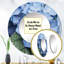 Blue Green Hydrangea Blooms Heaven - Floral Round Mirror Wall Decor-97183783