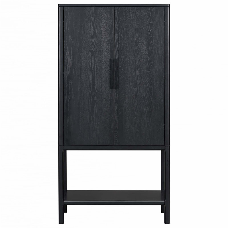 Armoire avec plusieurs fonctions de rangement, Noir