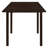 Cappuccino Dining Table with Drop Extension Leaf