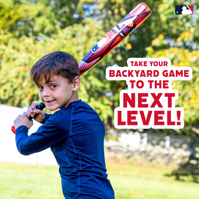 Ensemble de batte et balle de baseball Franklin Sports Kids MLB Slammin - rouge