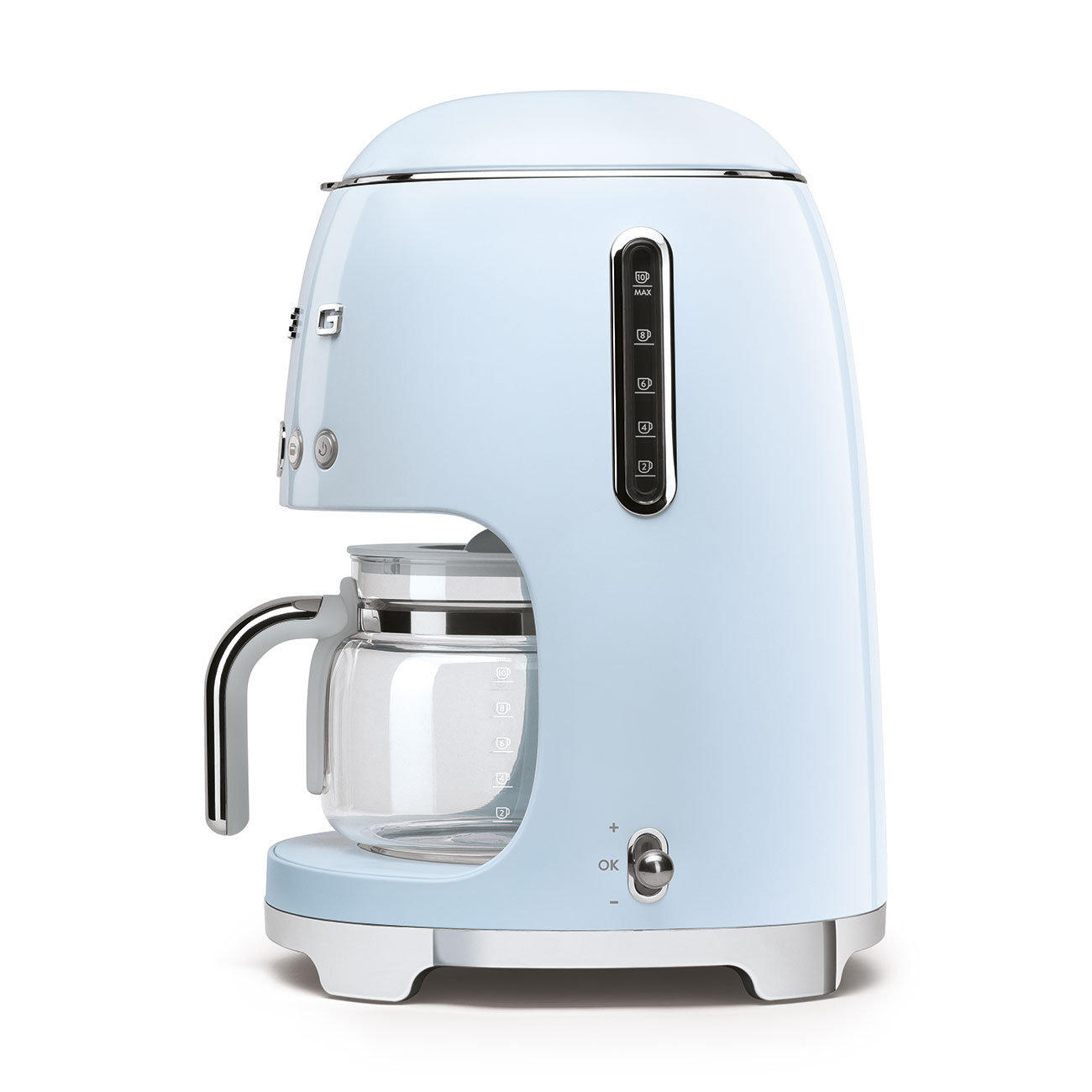 SMEG 50's Retro 10-Cup Drip Coffee Machine, Pastel Blue