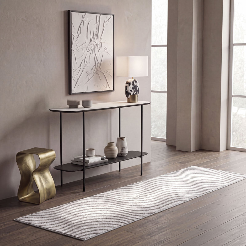 Wave Performance Abstract Indoor Rug, Runner 2'2" x 9'