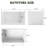 43.3'' X 27.5'' Rectangle Freestanding Soaking Acrylic Bathtub Without Seat